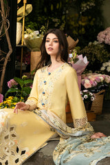 MUSHQ Lawn-3PC Embroidered with Digital printed Dupatta-1143