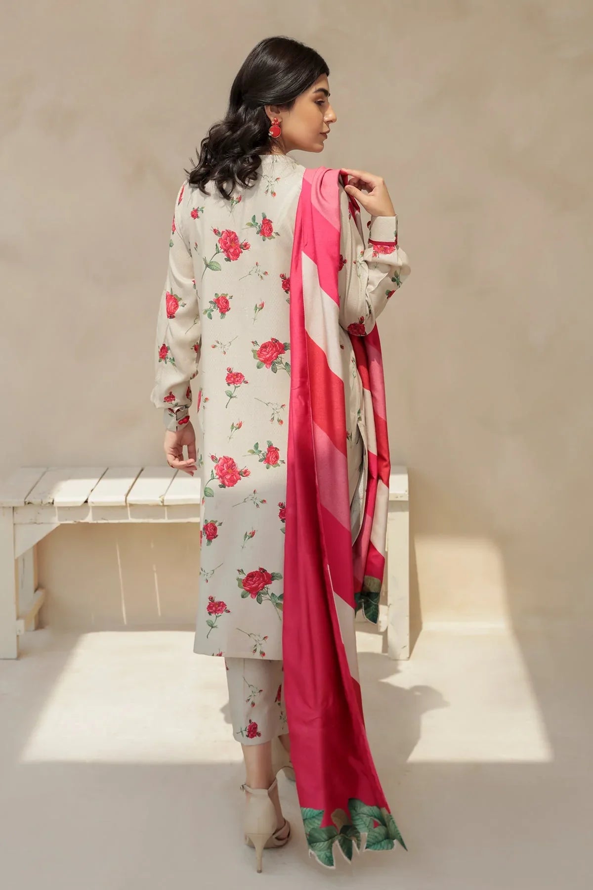 BAROQUE 3PC KARANDI PRINTED SHIRT WITH KARANDI PRINTED DUAPTTA AND TROUSER-805