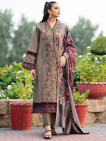 Charizma Lawn 3PC Embroidered With Digital Printed Dupatta- 1048