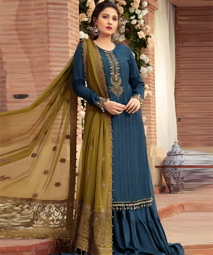 Linen 3PC Embroidered-983