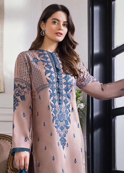 Asim Jofa Lawn-3PC Embroidered With Chiffon Dupatta-1062