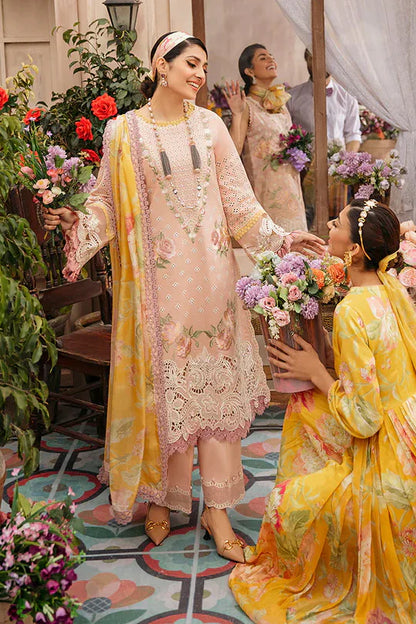 Mushq Lawn 3PC EMBROIDERED With Digital Printed Dupatta-1138