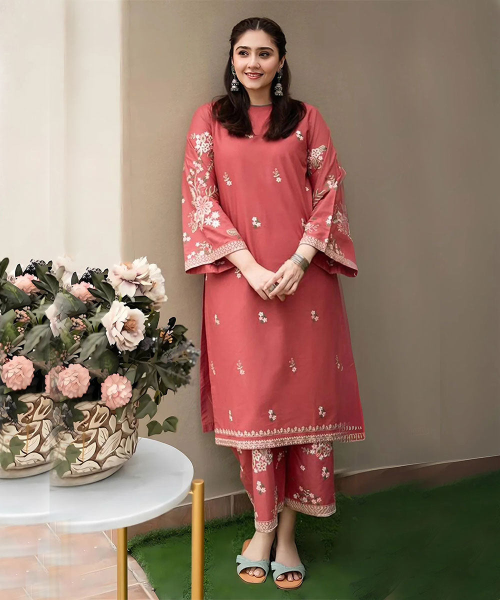 URGE Lawn 2PC EMBROIDERED SHIRT AND TROUSER-1012