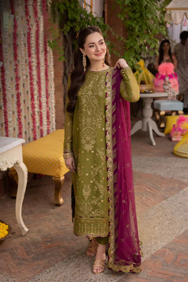 Asim Jofa Dhanak 3PC Embroidered With Chiffon Embroidered Dupatta-134