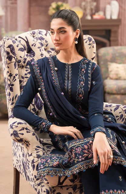 SEREN Lawn-3PC Embroidered With Organza Embroidered Dupatta- 1060