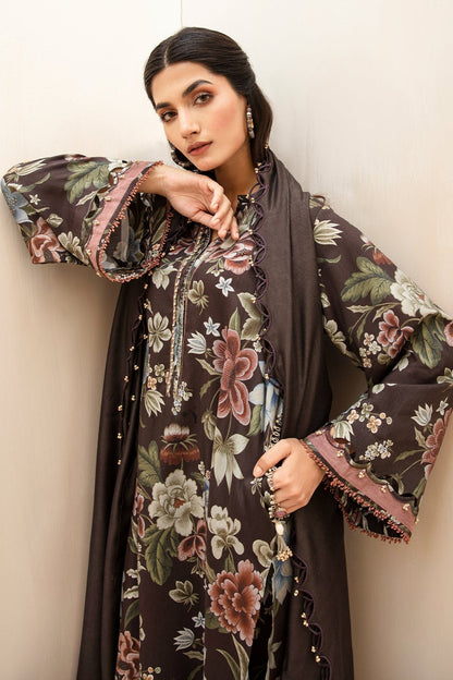 BAROQUE - 3PC Lawn Printed Shirt With Voile Printed Dupatta-1510