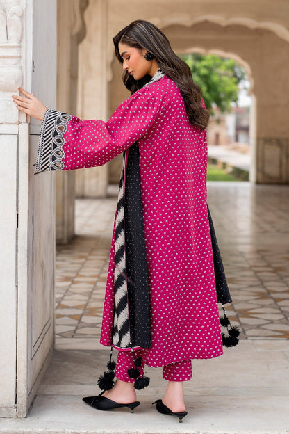 BAROQUE - 3PC Lawn Printed Shirt With Voile Printed Dupatta-1511