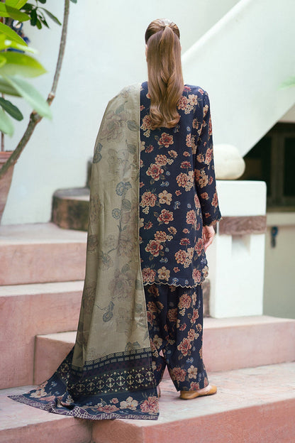 BAROQUE - 3PC Lawn Printed Shirt With Voile Printed Dupatta-1514