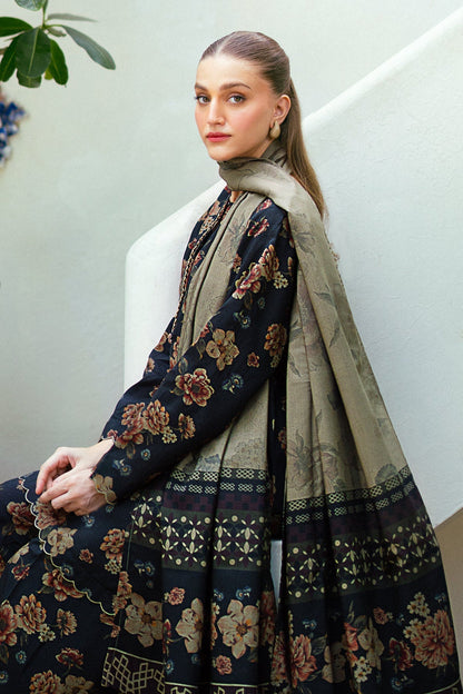 BAROQUE - 3PC Lawn Printed Shirt With Voile Printed Dupatta-1514