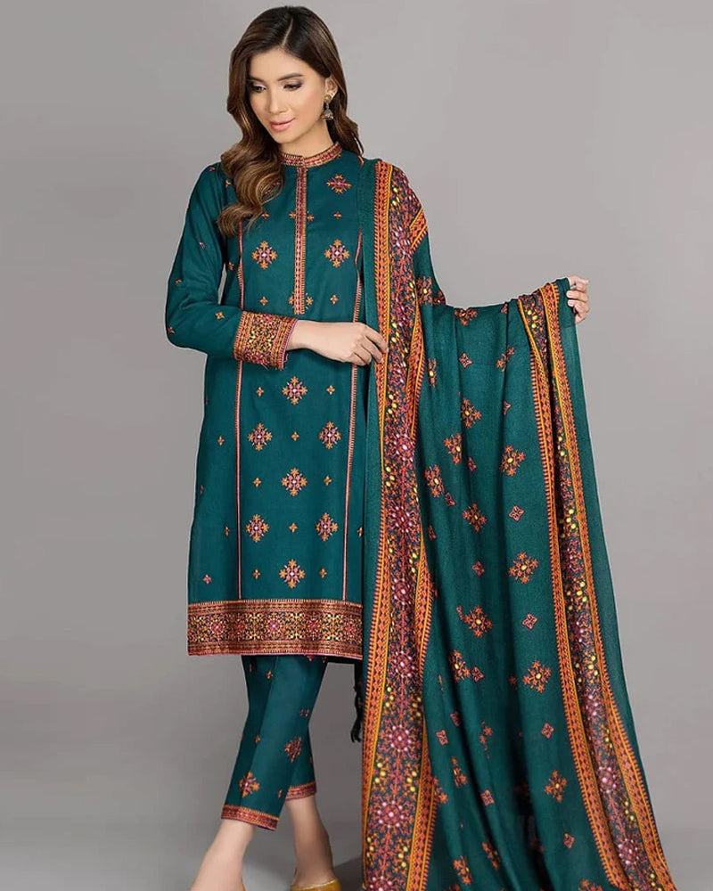 Kayseria Lawn-3PC Embroidered with Lawn Embroidered Dupatta-1118