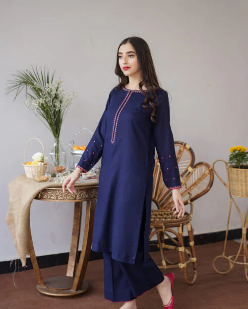 Aisling Dhanak 3PC Embroidered With Dhanak Embroidered Shawl-158