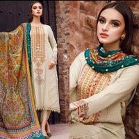 MARIA B Lawn-3PC Embroidered With Digital Printed Dupatta-1145