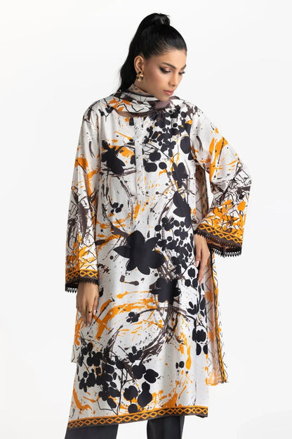 Gul Ahmed-3PC Digital lawn printed shirt Trouser & Duppata