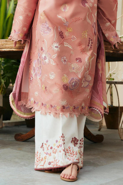 ZAHRA SHAHJAHAN 3PC Lawn Embroidered Shirt With Printed Dupatta-1133