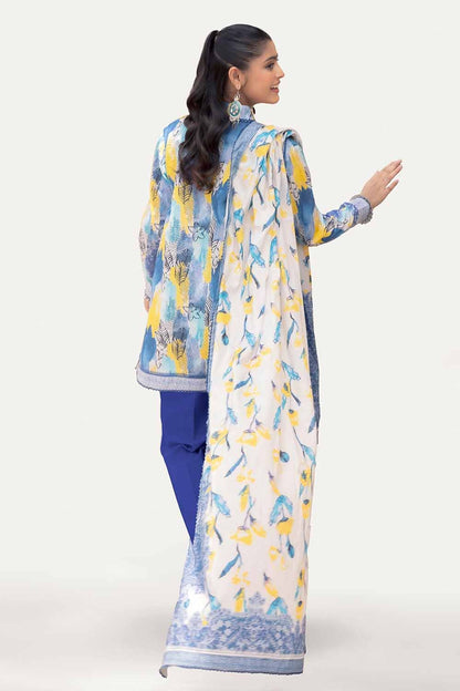 Gul Ahmed-3PC Digital lawn printed shirt Trouser & Duppata