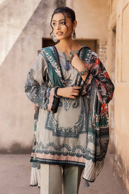 Gul Ahmed - 3 Pc Digital lawn printed shirt & duppata