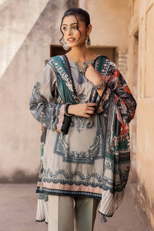 Gul Ahmed - 3 Pc Digital lawn printed shirt & duppata