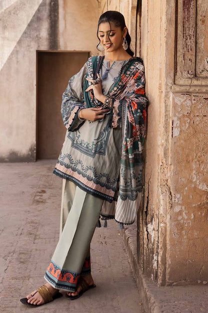 Gul Ahmed - 3 Pc Digital lawn printed shirt & duppata