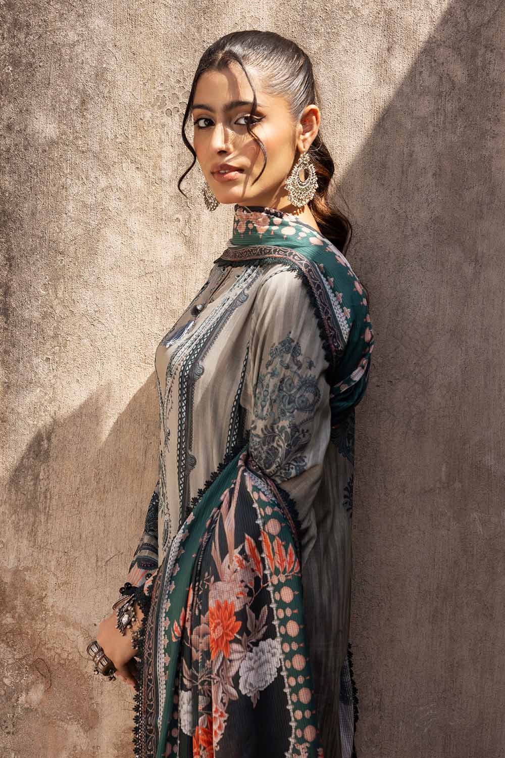 Gul Ahmed - 3 Pc Digital lawn printed shirt & duppata