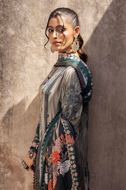 Gul Ahmed - 3 Pc Digital lawn printed shirt & duppata