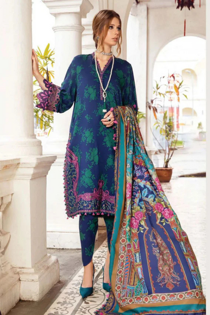 MARIA B 3PC Lawn Printed Shirt With Printed Dupatta And Trouser-780