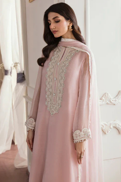 BAROQUE 3PC Lawn Embroidered Shirt With Chiffon Embroidered Dupatta-506