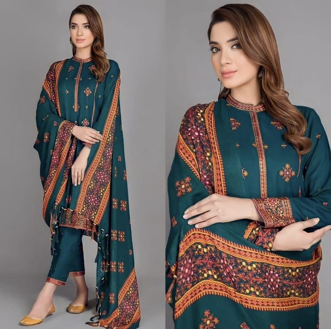 Kayseria Lawn-3PC Embroidered with Lawn Embroidered Dupatta-1118