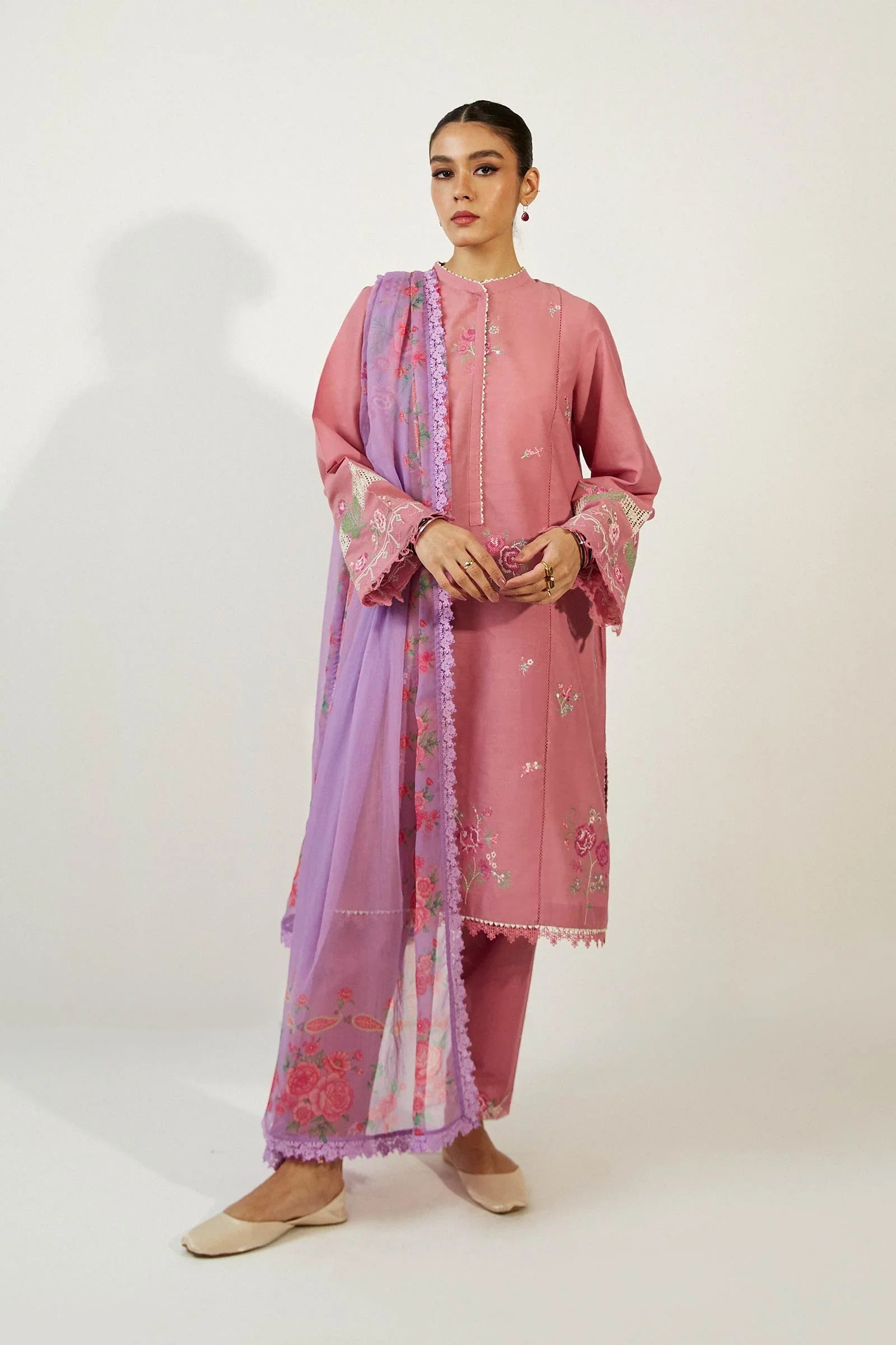 ZARA SHAHJAHAN Lawn 3PC Embroidered-367