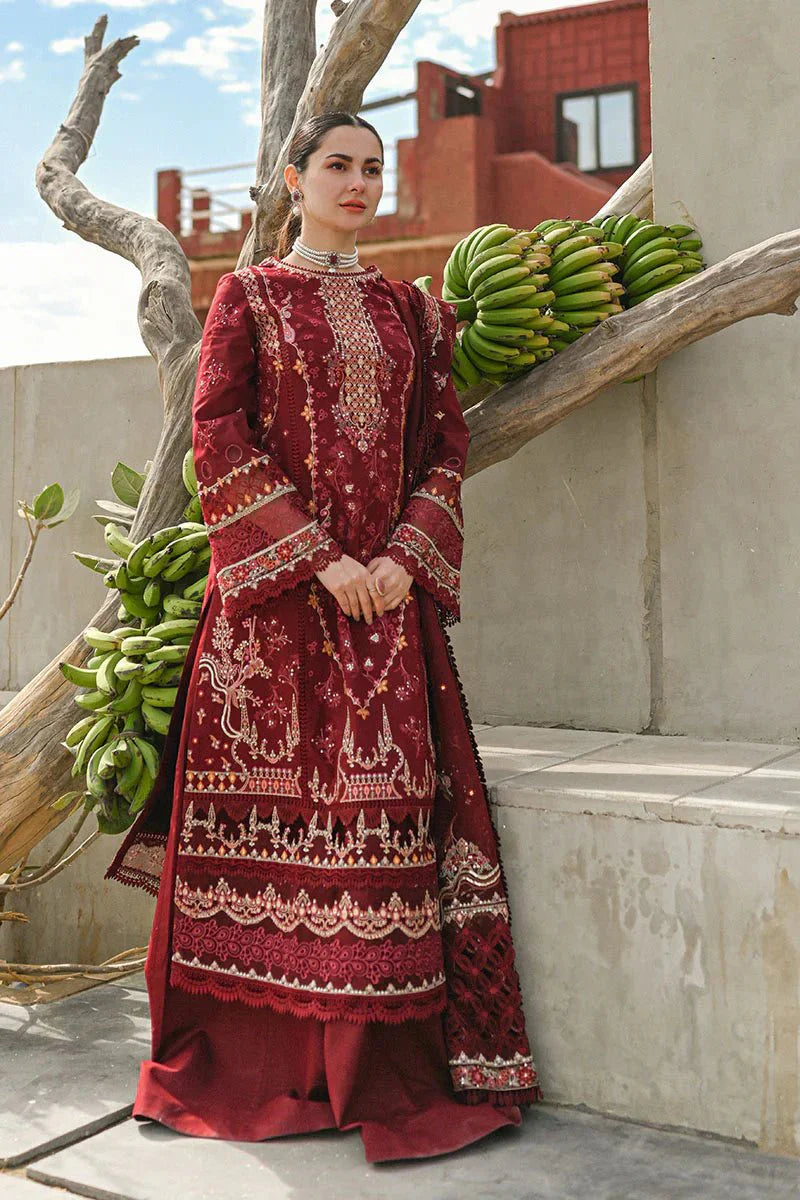 Qalamkar Dhanak Chikankari Embroidered With Dhanak Embroidered Dupatta-139