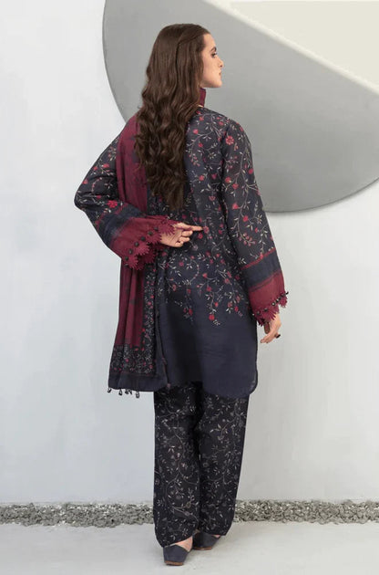 BAROQUE 3PC KARANDI PRINTED SHIRT WITH KARANDI PRINTED DUAPTTA AND TROUSER-812